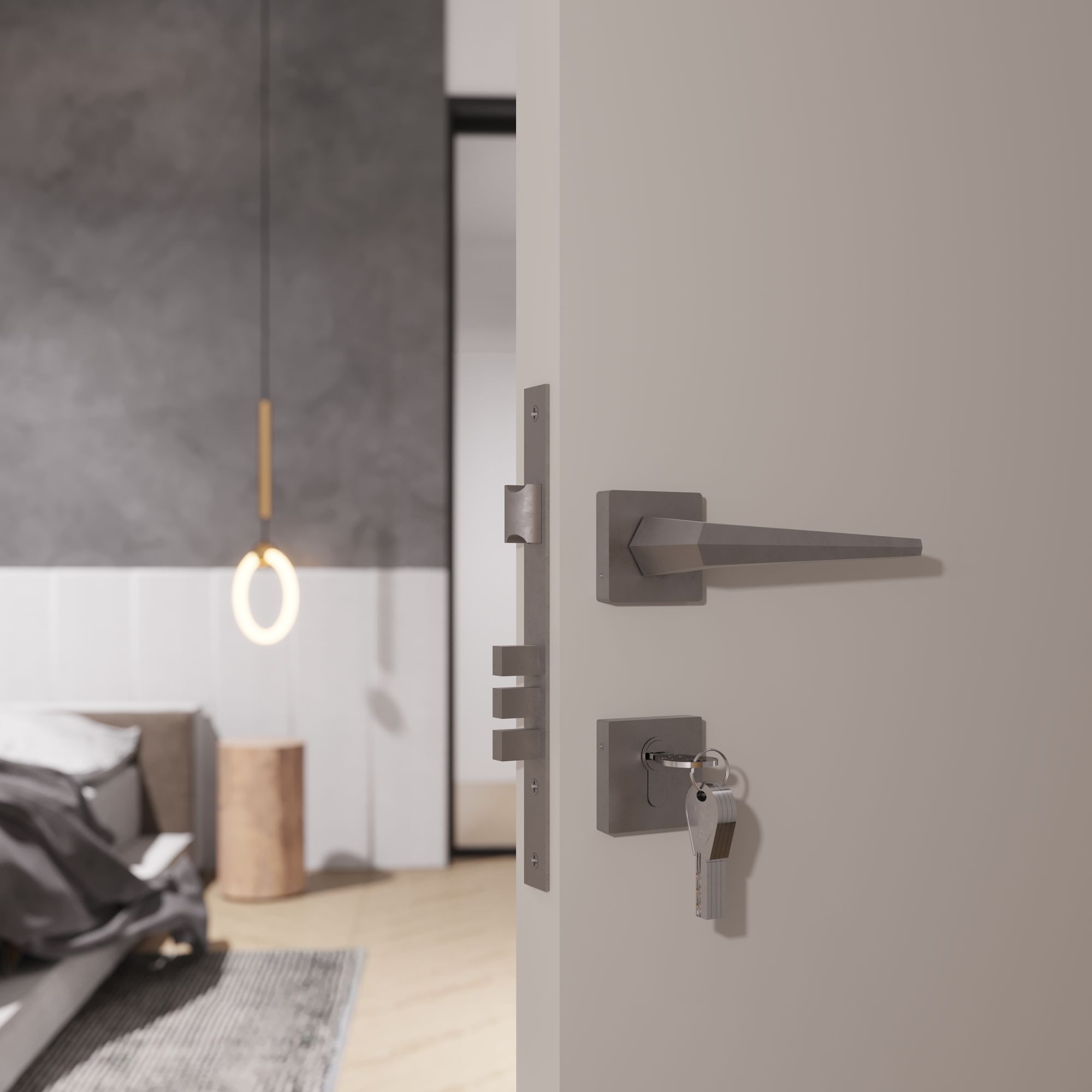 Flybird Interior Brass Mortise Handle FB-TITAN