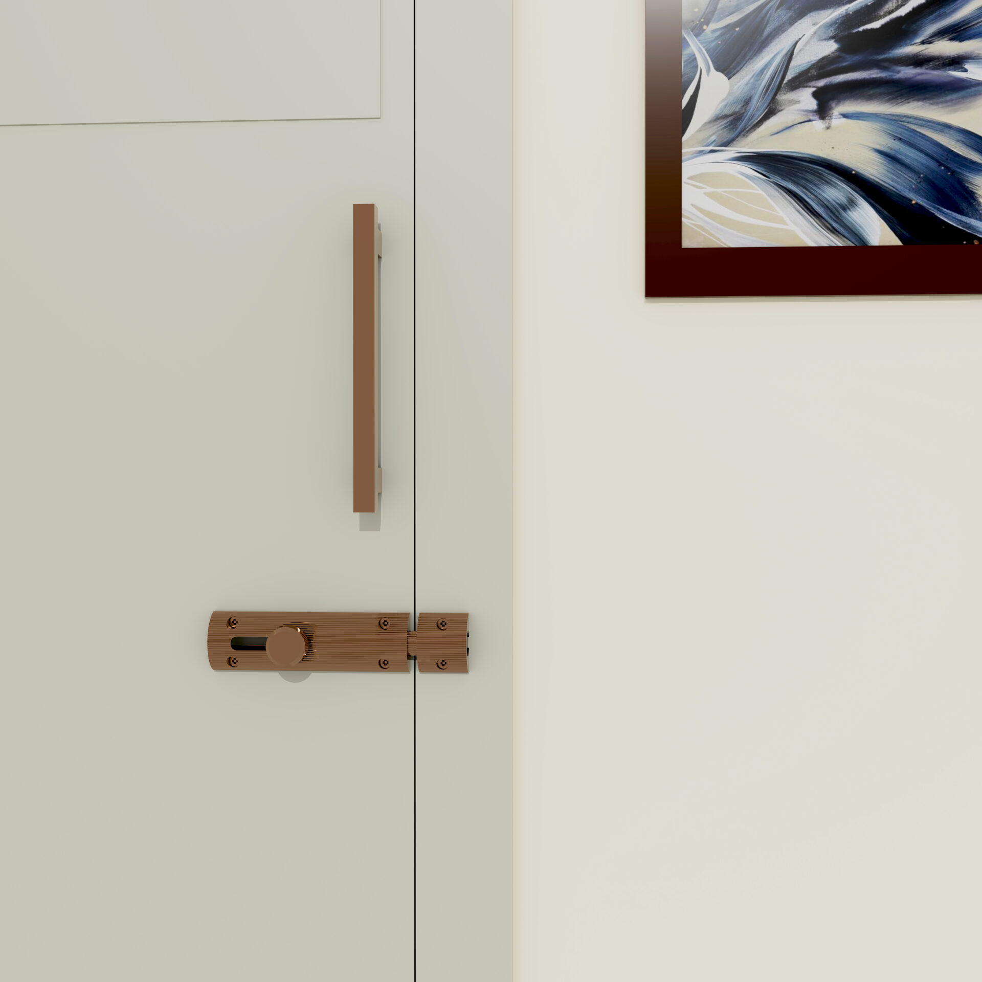 Flybird Interior Tower Bolt - FB-BL-2502 (Half Round Line)