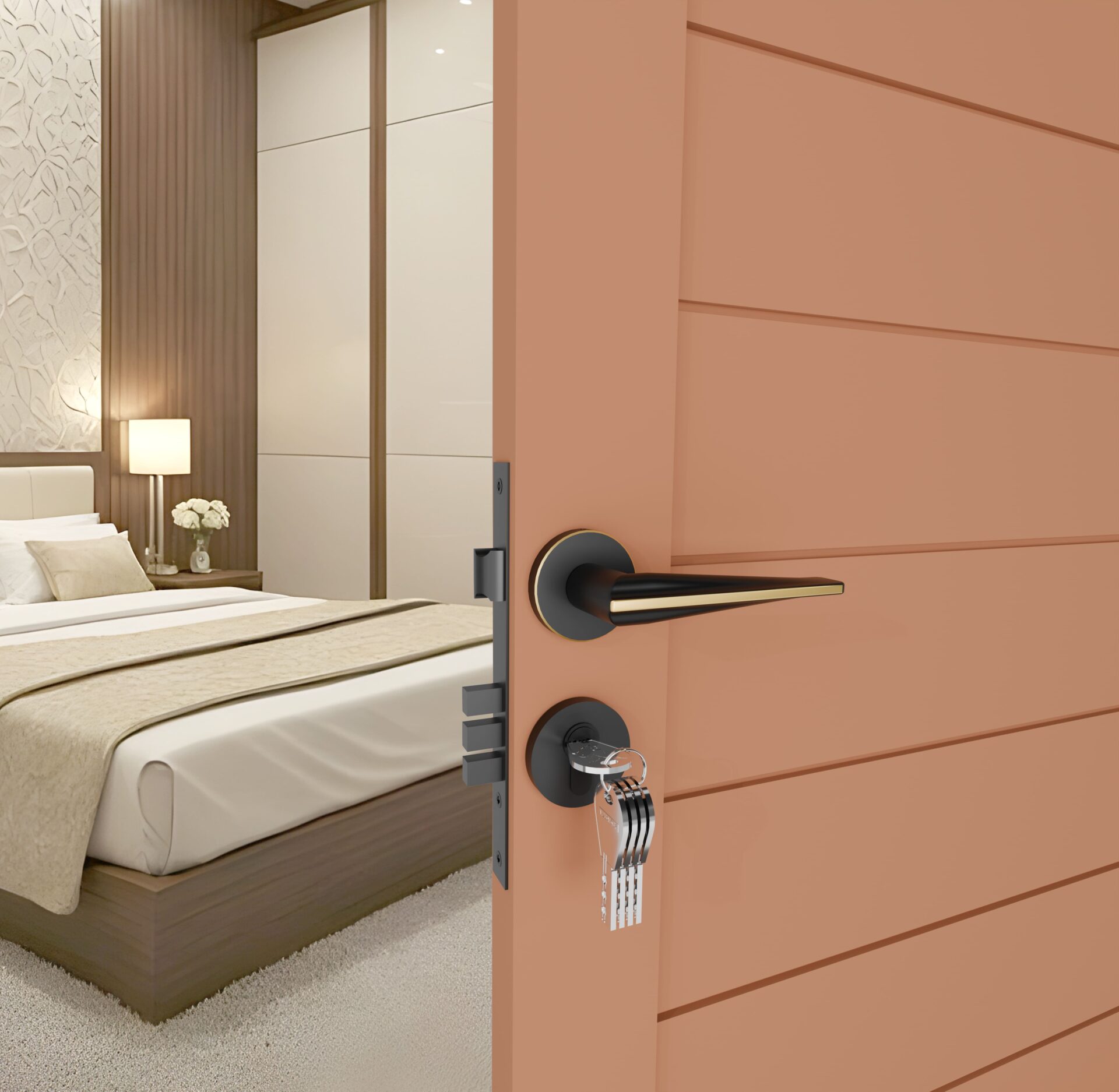 Flybird Interior Brass Mortise Handle FB-MARSH