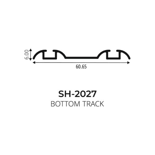 Flybird Interior Aluminium Profile Bottom Track SH-2027