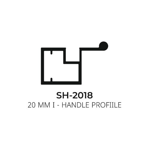 Flybird Interior Aluminium Profile 20MM I - Handle Profile SH-2018
