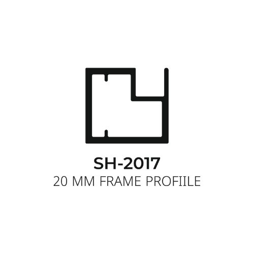 Flybird Interior Aluminium Profile 20MM Frame Profile SH-2017